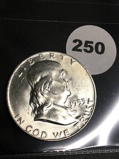 1953-D Franklin Half Dollar