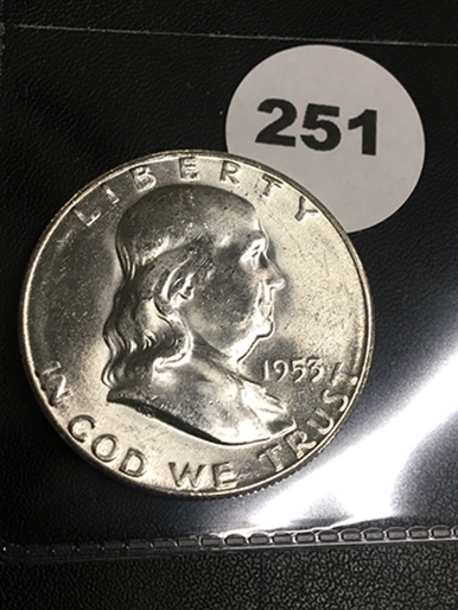 1953-S Franklin Half Dollar