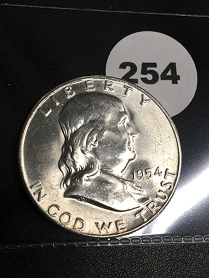 1954-S Franklin Half Dollar