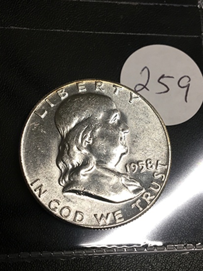 1958 Franklin Half Dollar
