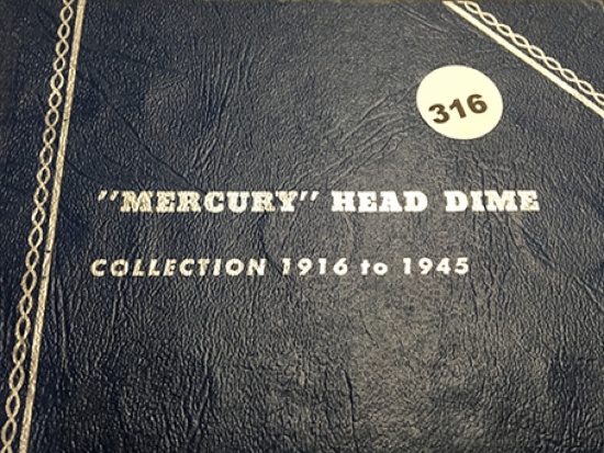 Book of 31 Mercury Dimes