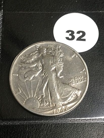 1942 Walking Liberty Half