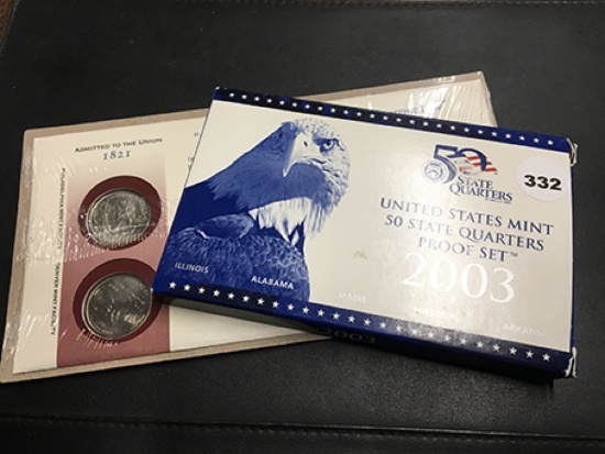 2003 Quarter Proof Set, Plus Card
