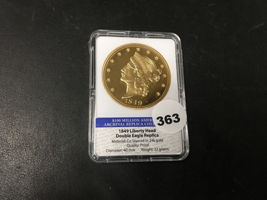 Double Eagle Replica 24kt Gold Layered
