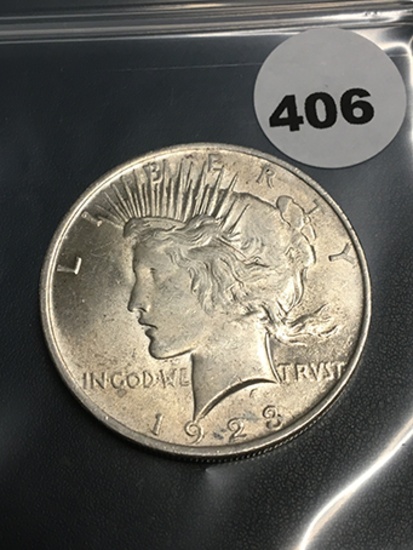 1923 Peace Dollar BU
