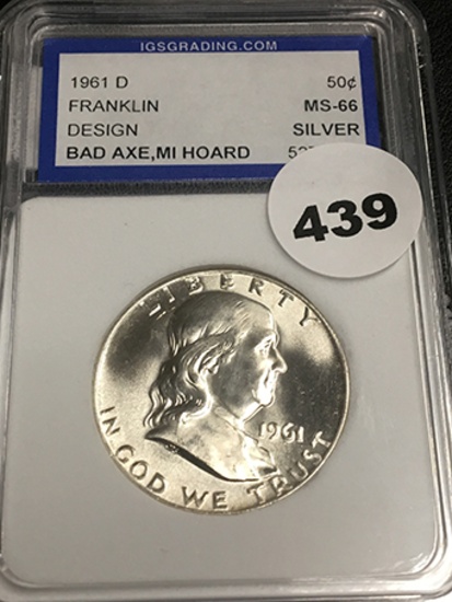 1961-D Franklin Half MS-66