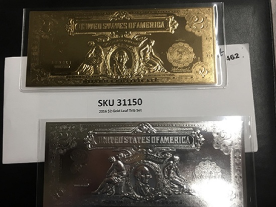 2016 $2 Gold Leaf Trib Set