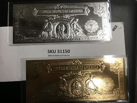 2016 $2 Gold Leaf Trib Set