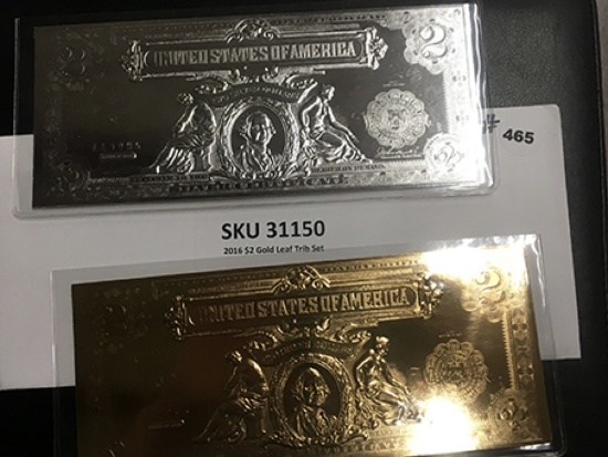 2016 $2 Gold Leaf Trib Set