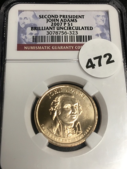 2007 Adams Dollar NGC BU