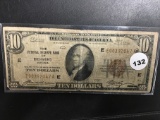 1929 $10 Federal Reserve Bank of Richmond Virginia Note