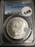 1890 CC Morgan Dollar PCGS MS63 PL