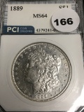 1889 Morgan Dollar PCI MS64
