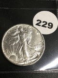 1945-S Walking Liberty Half Dollar