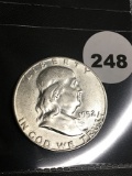 1952-S Franklin Half Dollar