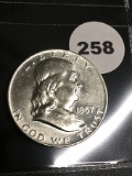 1957-D Franklin Half Dollar