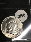 1958-D Franklin Half Dollar