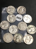 Lot of 11 Silver Quarters