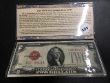 1928 Two Dollar Red Seal Note