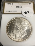 1879-S Morgan Dollar MS65