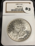 1883-O Morgan Dollar NGC MS64
