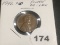 1946 D/D Lincoln Cent Reverse Die Crack