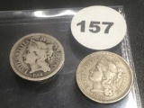 1868, 1865 3 Cent Piece
