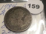 1784 2 Reales Spain Coin