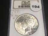 1923 Peace Dollar NGC MS63