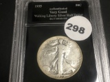 1935 Walking Liberty Half Dollar VG