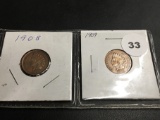 1908 & 1909 Indian Head Cent