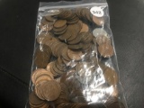 (150) Assorted Wheat Cents
