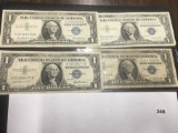 (4) $1 Silver Certificates