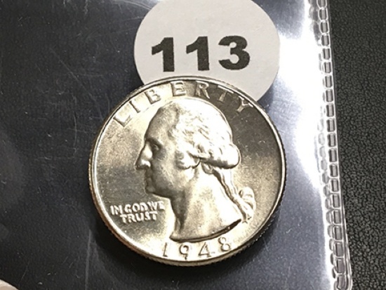 1948-D Washington Quarter, High Quality