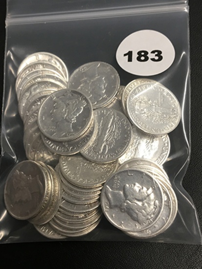 Lot of 50 UNC 1940's-50's Mercury Dimes