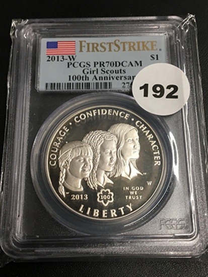 2012-W Girl Scouts 100th Anniversary First Strike PCGS PR70 DCAM