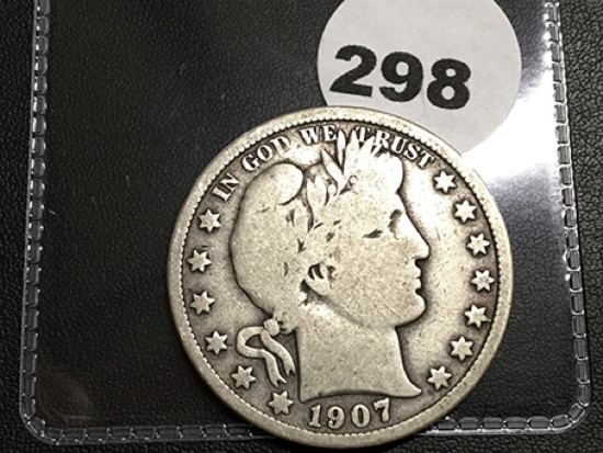 1907-D Liberty Half Dollar