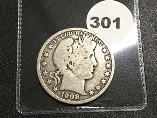 1908 Liberty Half Dollar