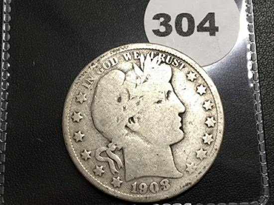 1908-S Liberty Half Dollar