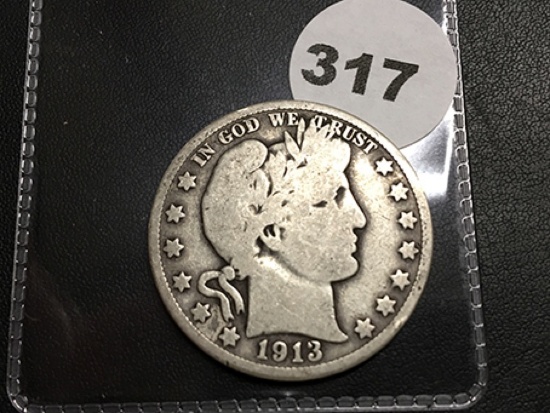 1913-D Liberty Half Dollar