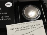 2014 Baseball Hall of Fame Comm. Coin