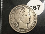 1904 Liberty Half Dollar