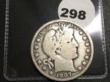 1907-D Liberty Half Dollar