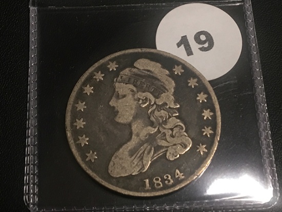 1834 Bust Half