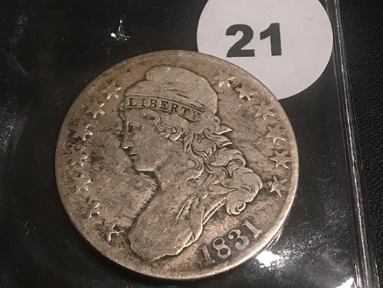 1831 Bust Half