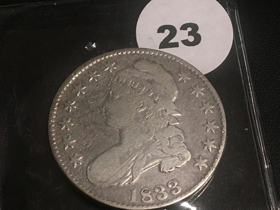 1833 Bust Half