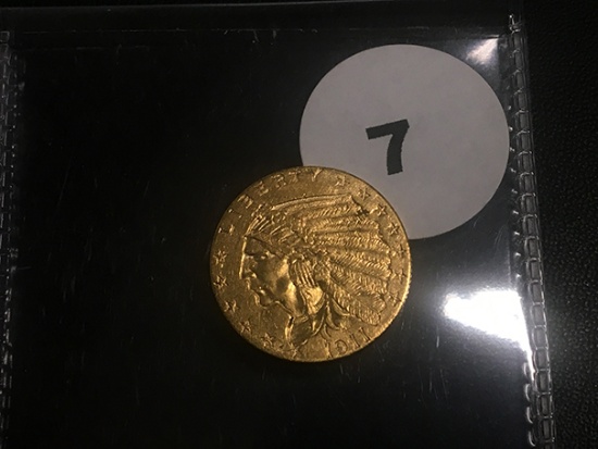 1911 $2 1/2 Indian Gold