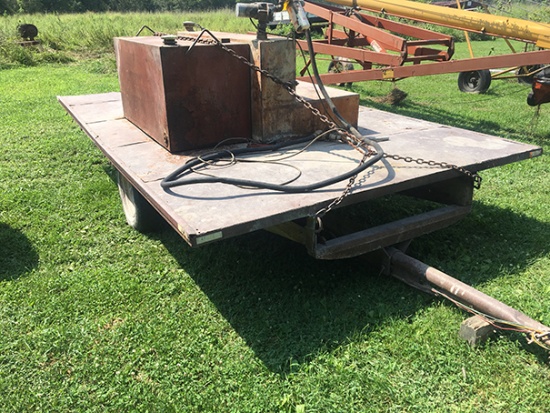 Homemade 8x12ft Steel Floor Single Axel Trailer (no title)