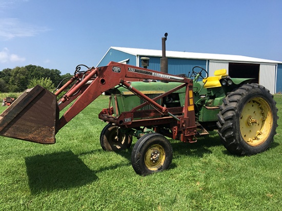 1962 JD 3010 Diesel Open Station Tractor, 4.2L 4 cyl engine, 8/3 speed syncro-range, wide front, 3pt