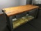 6ftx30in Wood Top Table w/ mounted can opener